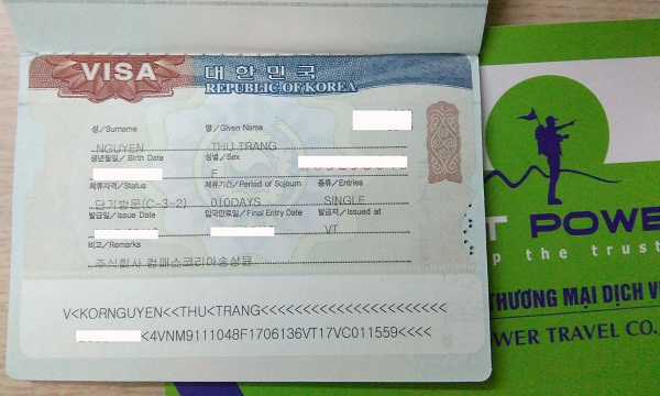 Chúc mừng visa Hàn Quốc